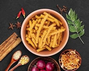 DAKSHAN DELIGHT SPICY MASALA MURUKKU 7 OZ